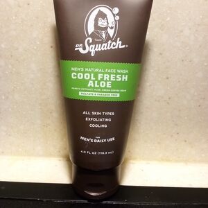 New, Dr. Squatch Men's Natural Face Wash Cool Fresh Aloe